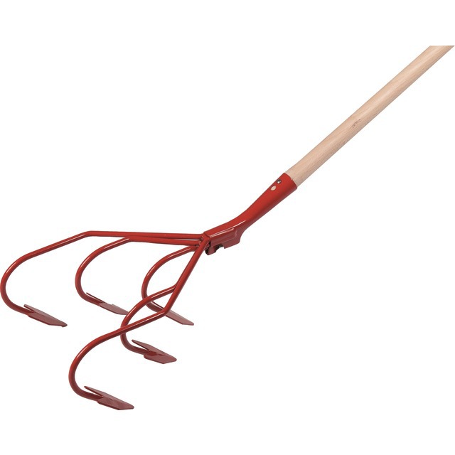Cultivateur 5 Branches 24CM avec Manche Bois 150CM référence fournisseur 2424260